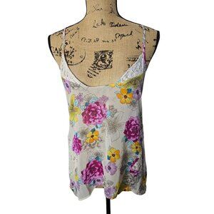 Lovestitch Pink Meadow Floral Camisole Whimsical Fairycore Tank